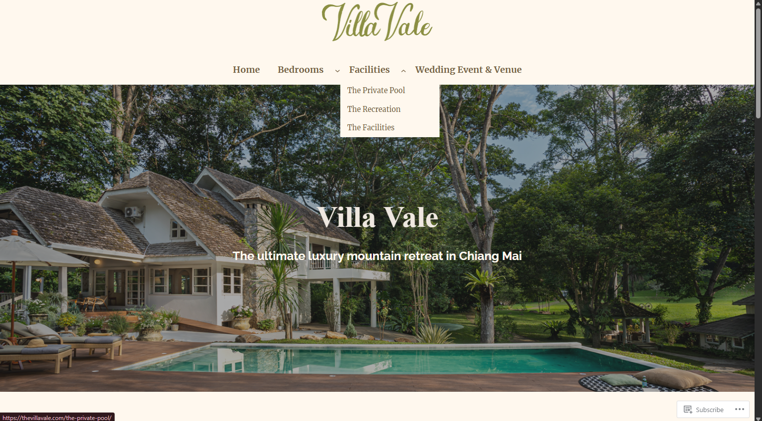 Example property website preview